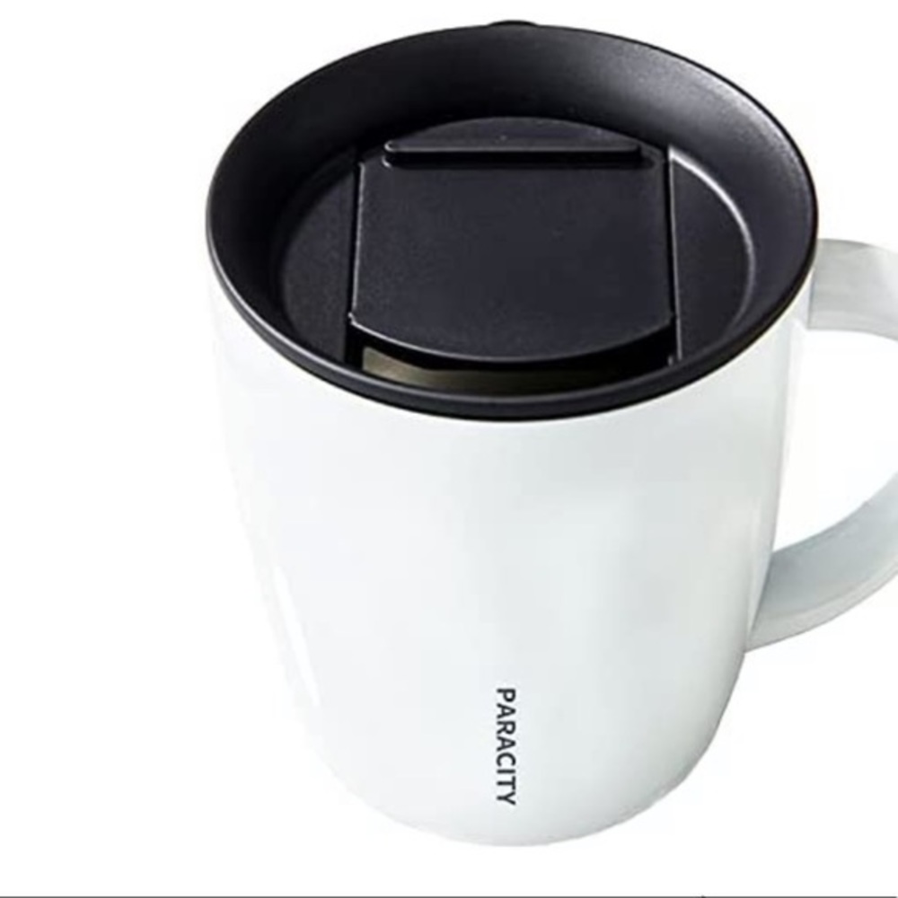 Stainless Steel Insulated Coffee Mug with Lid & Handle